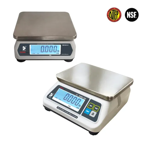 Miniatura 2 de VisionTechShop DSW-100 Báscula de porciones para alimentos con pantalla LCD dual, bandeja de acero inoxidable, capacidad de 15 libras, legibilidad