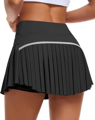 Miniatura 20 de JoyGirl Womens Pleated Tennis Skirt with Shorts High Waisted Golf Skort Mini Skirt Workout Skirt Athletic Skorts with Pockets