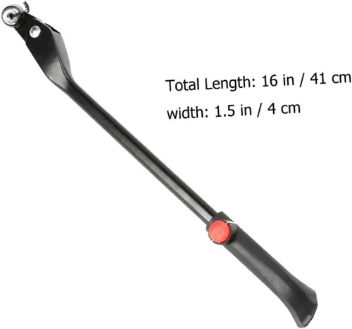 Miniatura 9 de Kisangel Accesorios de bicicleta de montaña Aleación de aluminio Kickstand Bike Kickstand Soporte lateral telescópico Pies antideslizantes Ajuste