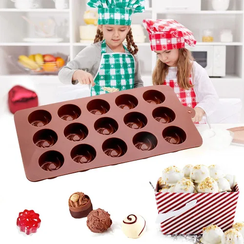 Miniatura 6 de La chat 4 paquetes de moldes de silicona para chocolate, molde antiadherente de grado alimenticio para hornear, dulces y mantequilla con diferentes