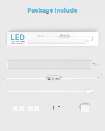 Miniatura 7 de ASOKO Luz de escritorio enchufable, luces LED de banco de trabajo de 16 pulgadas con súper brillo de 700 lúmenes y función de memoria inteligente, 3