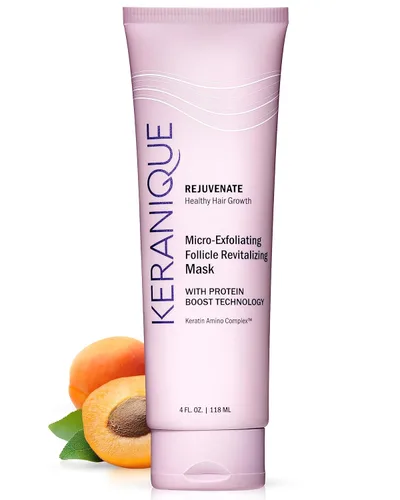 Mascarilla micro exfoliante para cuero cabelludo y cabello - Keranique Clarifying Scalp Scrub for Women - Acondicionador limpiador e hidratante de