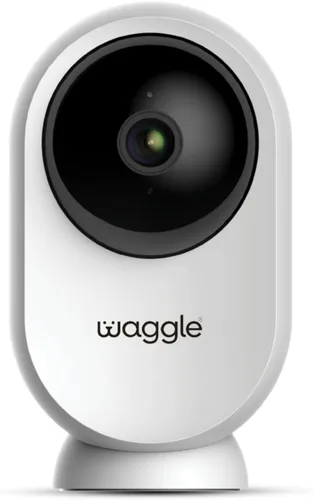 Waggle Mini cámara RV – Cámara de seguridad inalámbrica HD de 1080p para caravanas – Tarjeta SD integrada (128 GB), audio bidireccional, visión