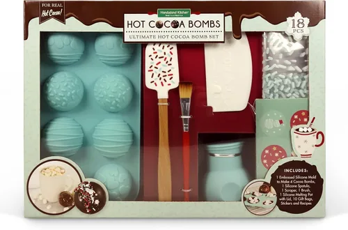 Handstand Kitchen Juego de 18 piezas para fabricar bombas de cacao caliente Juego de bombas de cacao definitivo