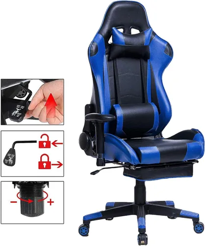 Miniatura 2 de Home Ergonomic Office Chair Ergonomic Computer Chair with Adjustable Height,Gaming Chair,High Back Adjustable Swivel Video Game Chair with Footrest