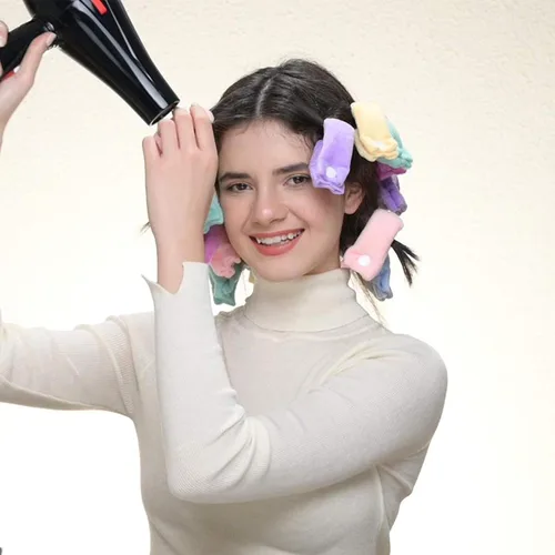Miniatura 5 de Aimin Hair Rizadores de pelo sin calor, sin calor, sin calor, varillas de soplado durante la noche, rizadores de pelo sin calor para dormir