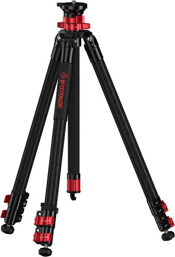 Miniatura 9 de IFOOTAGE Gazelle TA3B+Komodo K3 trípode de aluminio para cámara con cabezal fluido, trípode de viaje portátil, para fotografía profesional, creación