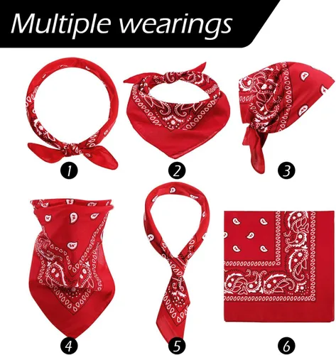 Miniatura 5 de L'VOW Conjunto de sombrero de vaquero retro de piel sintética con bandana para mujeres y hombres, disfraz temático de fiesta