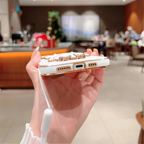 Miniatura 6 de Funda compatible con Redmi Note 9S Funda de teléfono TPU Silicona Soporte galvanizado Suave Durable Caída Protección a prueba de golpes para Redmi 7