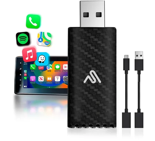 Miniatura 8 de AutoSky Adaptador inalámbrico CarPlay 2025 Pro Edition - Adaptador inalámbrico CarPlay más rápido y compacto de fábrica con cable CarPlay Cars