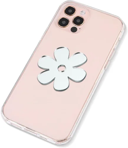Ellie Rose Calcomanía de espejo para teléfono inteligente, adhesivo adhesivo para teléfono (flor)