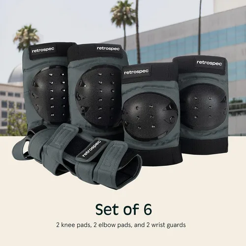 Miniatura 4 de Rodilleras, coderas y muñequeras para hombres, mujeres y niños - Equipo de protección para monopatín, patinaje, patines en línea, BMX y scooter