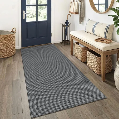 Miniatura 56 de EARTHALL Alfombra de pasillo 3x14 pies, alfombras lavables extra largas para pasillos, tejidas, antideslizante, alfombra trenzada para entrada