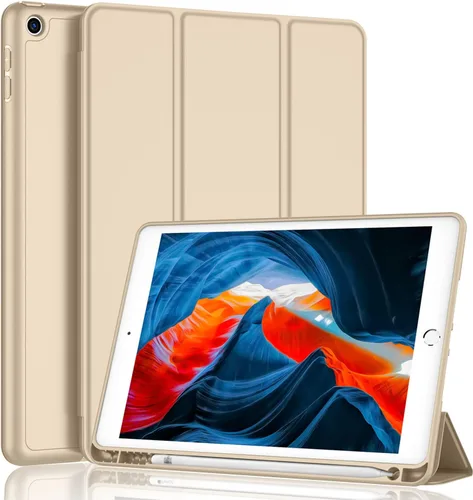 Miniatura 39 de iMieet - Funda para iPad de 9ª generación 2021/iPad de 8ª generación 2020 de 10.2 pulgadas con soporte para lápices, funda para iPad de 7ª