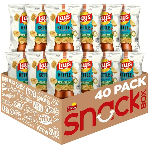 Miniatura 10 de Lay's Kettle Cooked - Papas fritas sabor jalapeño, 0.85 onzas (paquete con 40 unidades)