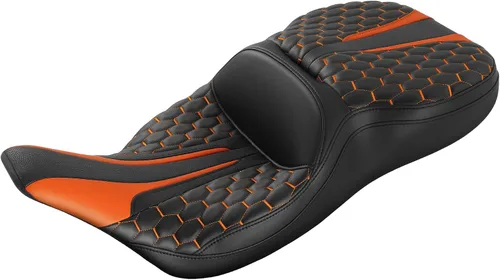 Miniatura 10 de TCT-MOTORPARTS Almohada de Asiento para Conductor y Pasajero Negro Compatible con Harley Touring Electra Glide Ultra Classic Standard FLHTC 1997-2007