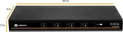 Miniatura 3 de Vertiv Cybex Secure SC845H-001 cable de vídeo 4 puertos HDMI DPP EAL4+ NIAP TAA