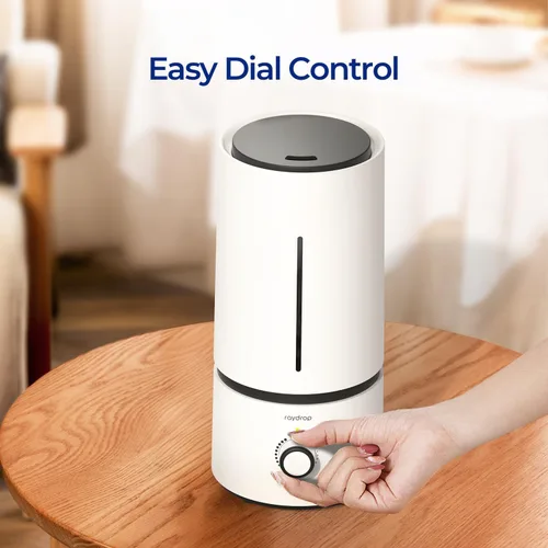Miniatura 5 de raydrop - Humidificadores de vapor frío para bebés en el hogar, humidificador ultrasónico silencioso y pequeño de 1,70 l para mesita de noche