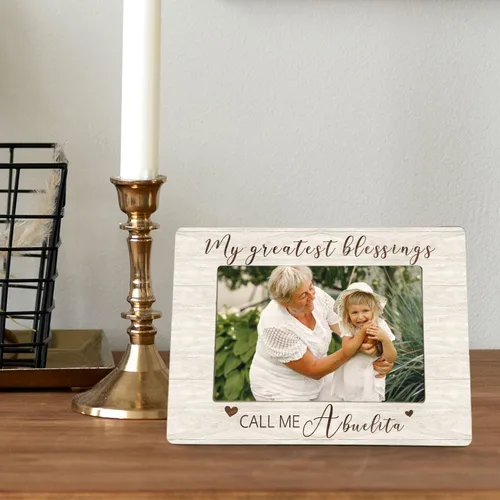 Miniatura 5 de Abuelita Gifts - Marco de fotos de madera de Abuela Gifts de 4 x 6, regalo para el día de la madre, cumpleaños, Navidad