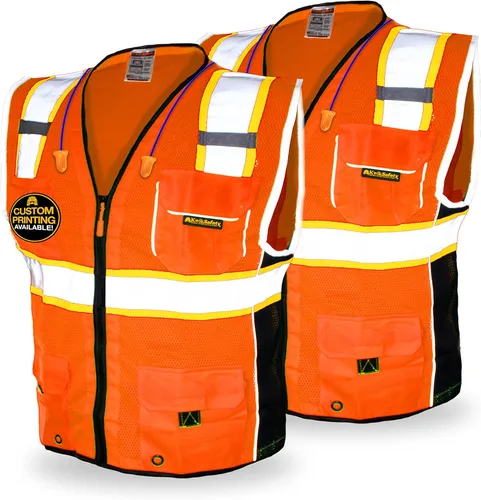 Miniatura 10 de KwikSafety - Charlotte, NC - Chaleco de seguridad clásico y supremo [bolsillo gigante] Clase 2 Trabajo PPE ANSI probado OSHA Cumple con OSHA Naranja