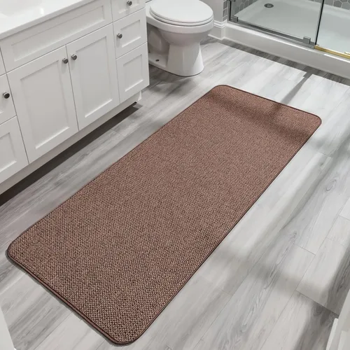 Miniatura 17 de Bosap Alfombra de Baño, Alfombras Corredoras de Baño Ultra Delgadas, Alfombras de Baño Grandes para Baño, Secado Rápido, Antideslizante, Lavable a