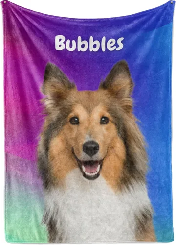 Miniatura 7 de Manta personalizada con fotos de perro, regalos personalizados con foto de mascota, manta de 40 x 50 pulgadas, manta ultrasuave de doble cara