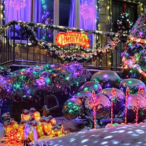 Miniatura 5 de Cadena de luces LED brillo mágico. Luces decorativas 200 LED 65.6 pies con modos multiintermitentes, controlador para la habitación de los niños