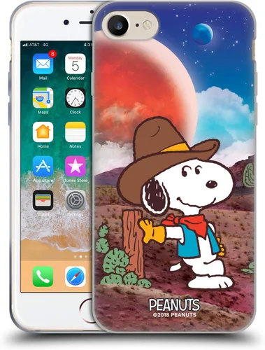 Miniatura 88 de Head Case Designs Funda de gel con licencia oficial de Peanuts Nebula Cactus Needles Snoopy Space Cowboy [protección de grado militar] compatible