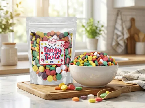 Miniatura 5 de Sweet and Tart - Mezcla variada de dulces crujientes masticables, bolsa a granel de 1.5 libras de cereza, uva, limón, lima, naranja, piña, sabores