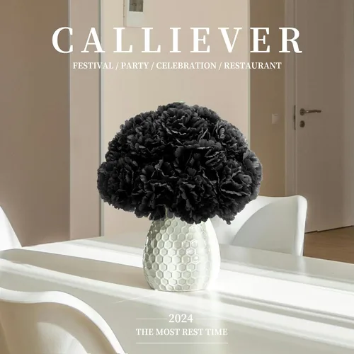 Miniatura 5 de Flor de clavel de seda, 50 flores artificiales, usadas para decoración de bodas DIY flores hechas a mano, flores de clavel de 3.5 pulgadas de Negro