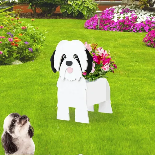 Miniatura 78 de Maceta de Perro English Springer Spaniel, Macetas de Plantas, Bonita Maceta de Jardín para Perros, Macetas de Perro Regalos de Cumpleaños