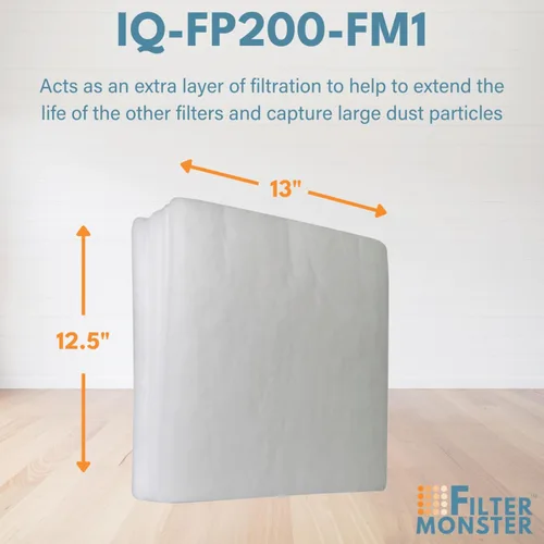 Miniatura 6 de Filter-Monster - Paquete de almohadillas de repuesto de prefiltro compatibles con IQAir PF40, kit de prefiltración de polvo grueso, paquete de 5