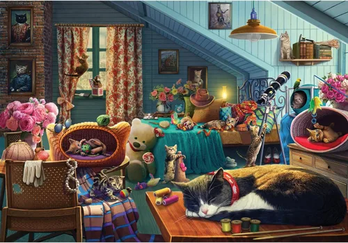 Miniatura 5 de Anatolian Puzzle - Dog Family, Rompecabezas de 260 piezas, #3340