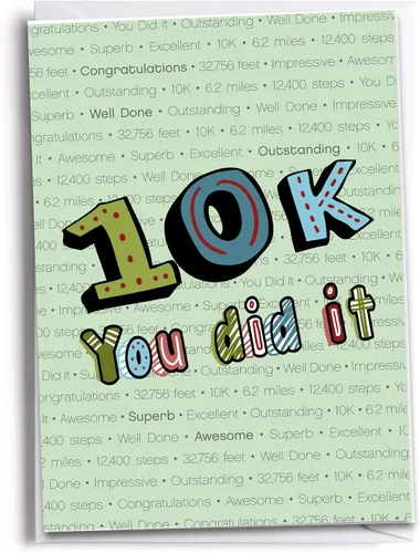 Miniatura 25 de Felicitaciones por terminar una tarjeta de felicitación de maratón 26.2 Millas Inspirado en correr
