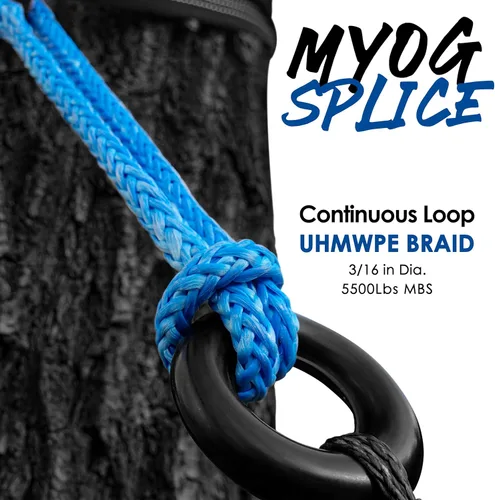 Miniatura 4 de emma kites Cable trenzado 100% UHMWPE 7/64 ~ 3/16 pulgadas (diámetro) resistente de servicio pesado. Resistente a la abrasión. Cable de utilidad
