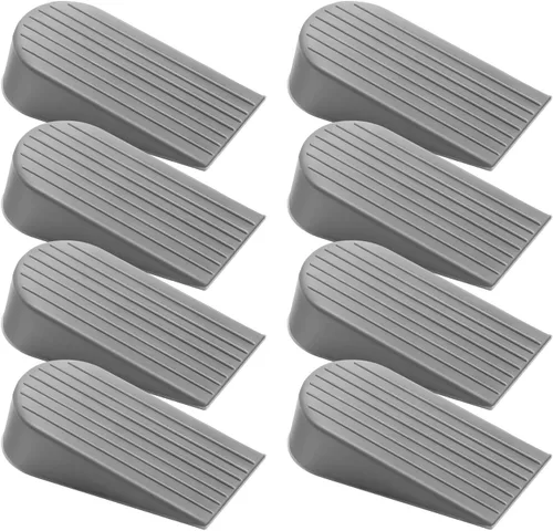 Miniatura 21 de Crosize Topes de puerta para parte inferior de la puerta, topes de puerta de goma premium, cuña de puerta resistente para alfombra, baldosa, Blanco