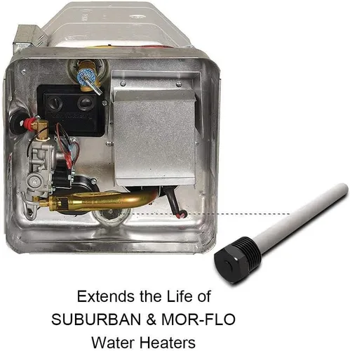 Miniatura 3 de Paquete de 4 calentadores de agua para autocaravana, varillas de ánodo de magnesio, varillas de ánodo para calentador de agua de caravana, prolonga