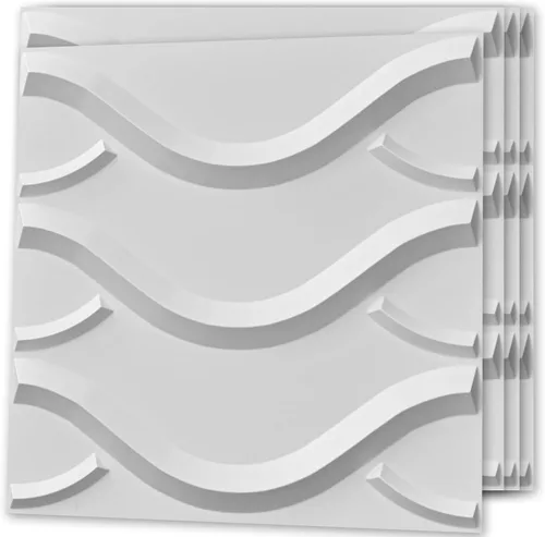 Miniatura 12 de Art3d - Panel de pared decorativo 3D, 32 pies cuadrados de PVC para decoración de paredes interiores en sala de estar, dormitorio, vestíbulo, Océano