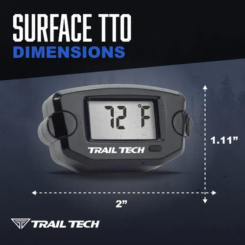 Miniatura 5 de Trail Tech 742-ES2 TTO Medidor digital de temperatura roscado enchufe 1/8-28 sensor BSPP