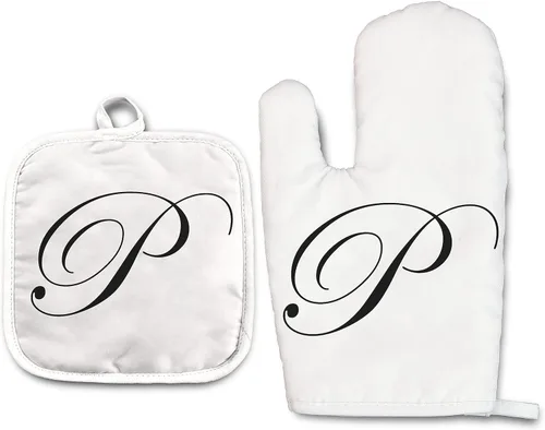 Miniatura 41 de Lemon - Juego de manoplas de horno personalizadas y soporte para ollas Mitón de horno Soporte para ollas Regalos de cocina Inauguración