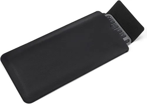 Miniatura 8 de Funda protectora para teclado Logitech K380 y Logitech Pebble 2 y Pebble Keys 2 K380s Bluetooth, funda de cuero PU Logitech K380 para viajes, Negro
