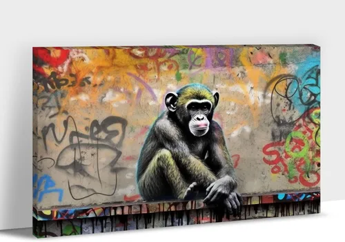 Miniatura 19 de ANRUOXI Arte de Pared de Graffiti, Impresión de Lienzo de Astronauta Espacial de Graffiti para Decoración de Pared, Impresiones de Arte Modernas