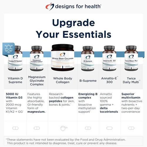 Miniatura 6 de Designs for Health Annatto-E 300 mg Tocotrienoles - Suplemento complejo de vitamina E DeltaGold con tocotrienoles Delta + Gamma - Cardiovascular
