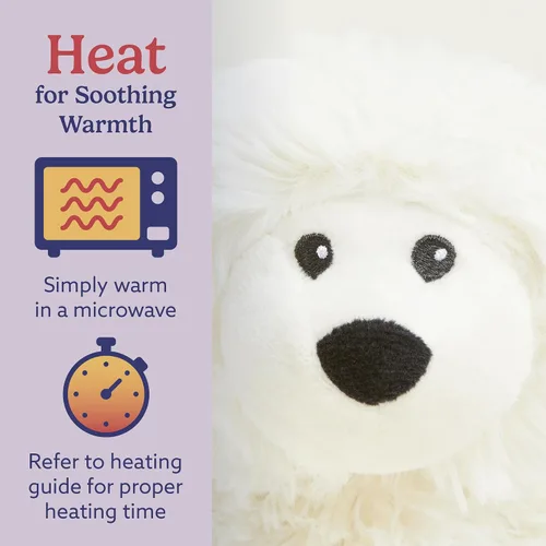 Miniatura 4 de warmies Animales de peluche junior aptos para microondas y pesados, ovejas, animal de peluche calentado para calidez y comodidad, peluche perfumado