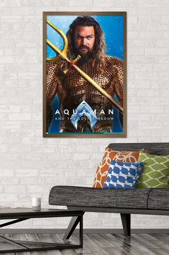 Miniatura 2 de Trends International DC Comics Movie Aquaman y el Reino Perdido - Póster de pared Aquaman de 34 pulgadas de largo x 22.4 pulgadas de ancho, versión