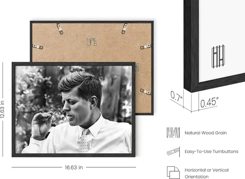 Miniatura 3 de HAUS AND HUES Arte de Pared JFK Fumando para Hombres - Pósteres Geniales para Dormitorio de Chicos, Pósteres e Impresiones Psicodélicos