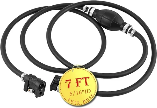Miniatura 7 de Manguera de línea de combustible de 5/16 pulgadas, línea de combustible para barco con bombilla de imprimación, conjunto de línea de combustible