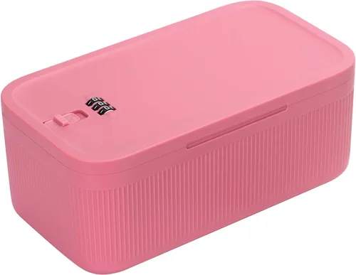 Caja de Almacenamiento con Cerradura, Estuche Seguro para Medicamentos, Caja de Seguridad para Refrigerador para Artículos Personales Privados,