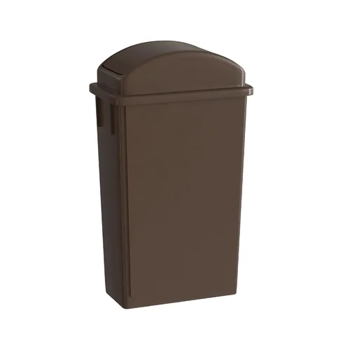 Miniatura 47 de Bote de basura Slim Jim negro de 23 galones con carrito