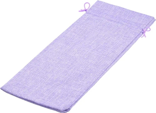 Miniatura 2 de 10 bolsas de vino de arpillera morada, 5.9 inx13.8 in/6.0"x14.0'' con cordón y forro para botellas de vino, bolsas de arpillera para botellas